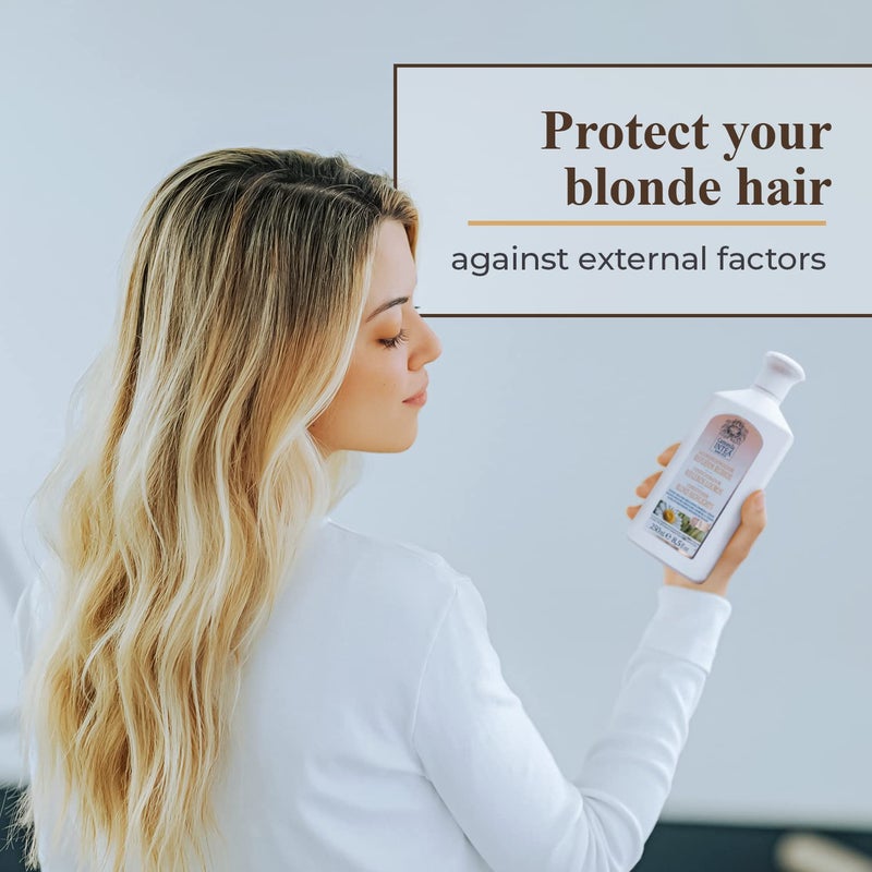 Intea Blonde Hair Conditioner with Natural Chamomile Extract - Keeps and Enhances Blonde Hair Colour - 8.5 oz (250 ml) - Image 4